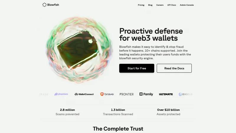 Homepage of Blowfish