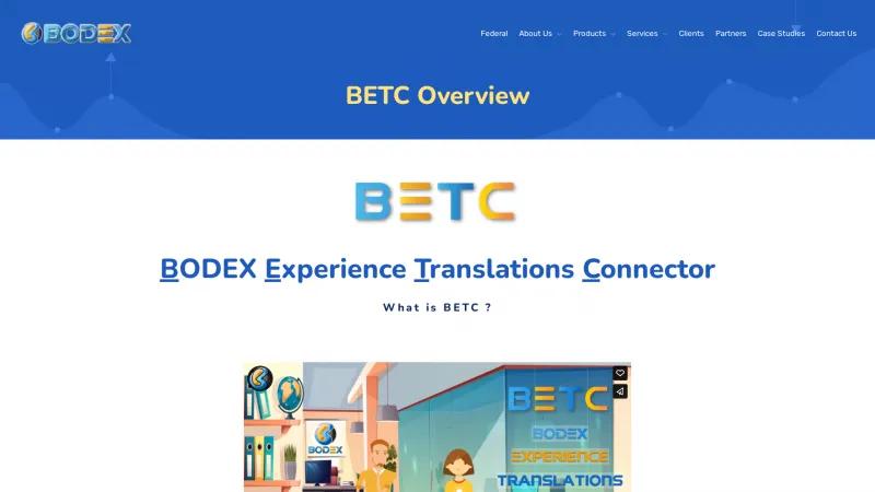 Homepage of BETC