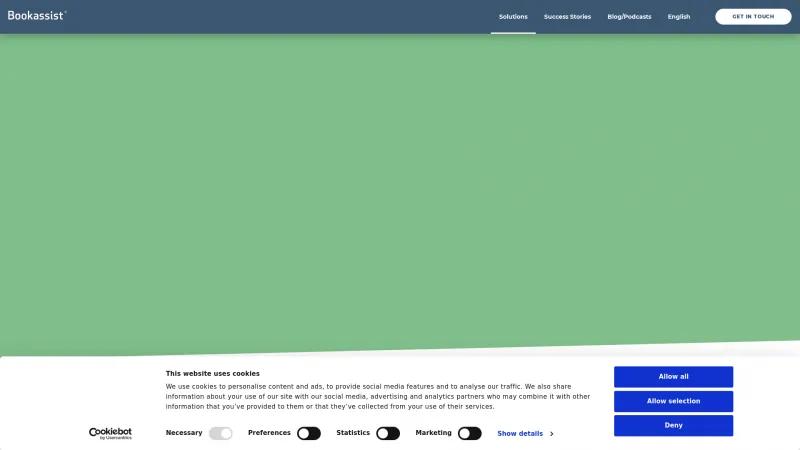 Homepage of Bookassist