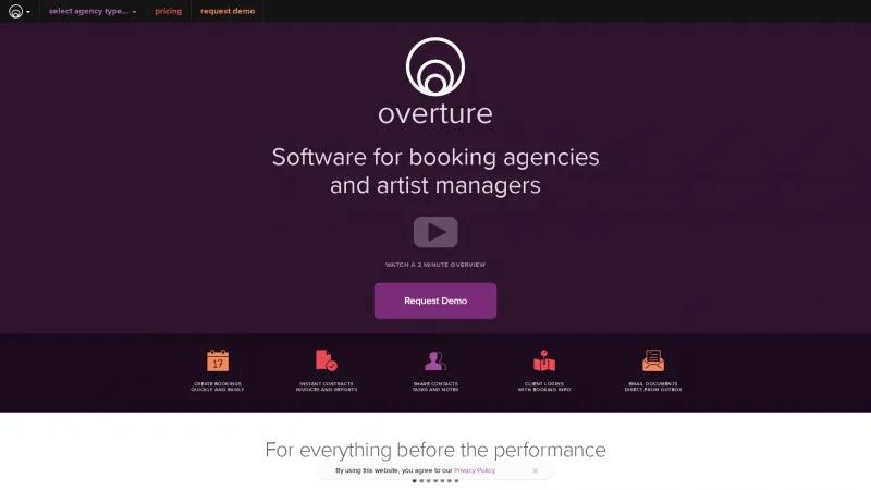 Homepage of Overture