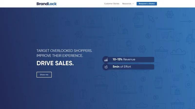 Homepage of BrandLock