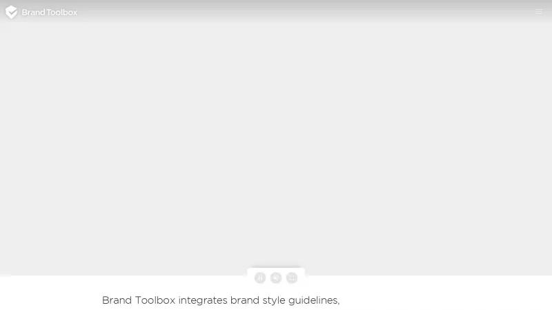 Homepage of Brand Toolbox