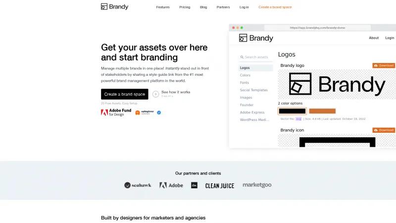 Homepage of Brandy