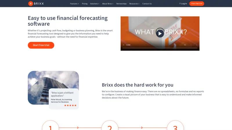 Homepage of Brixx