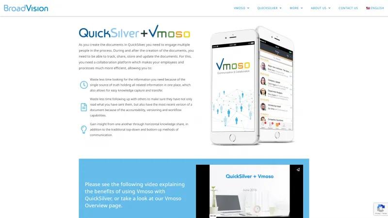 Homepage of QuickSilver