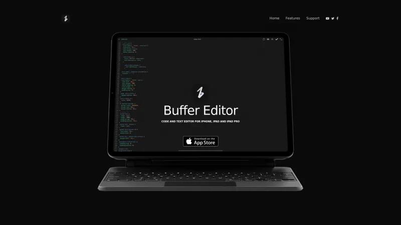 Homepage of Buffer Editor