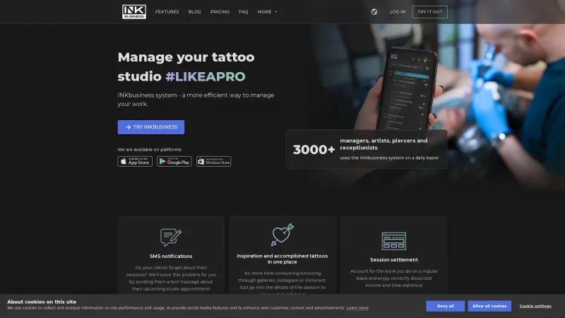 Homepage of INKbusiness