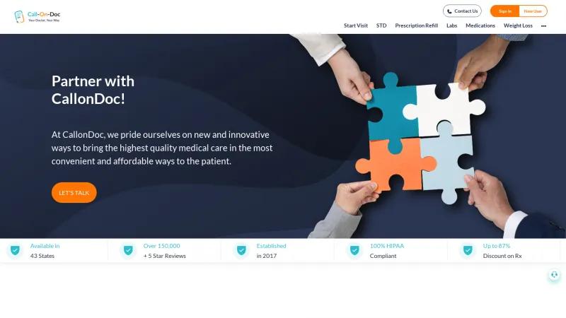 Homepage of CallonDoc