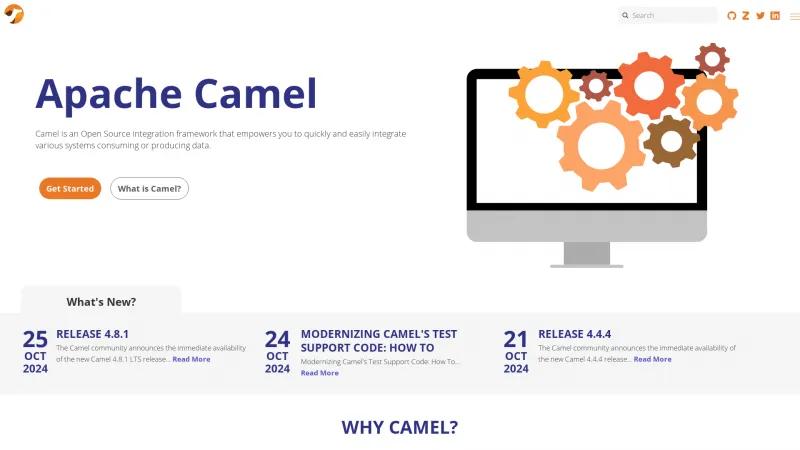 Homepage of Apache Camel