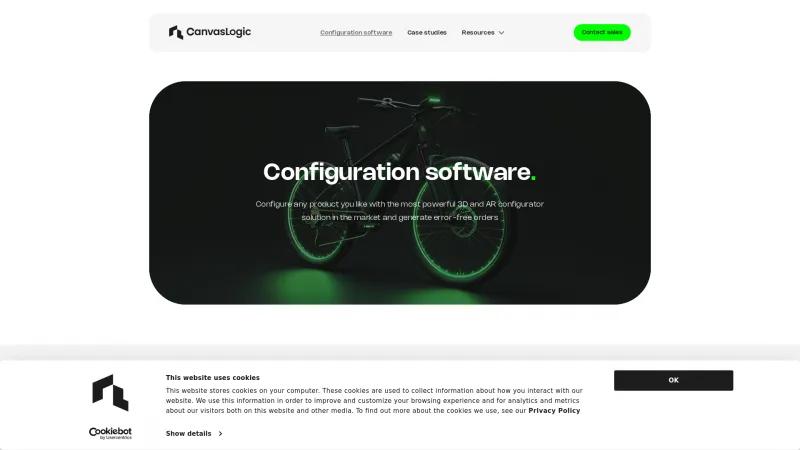 Homepage of CanvasLogic