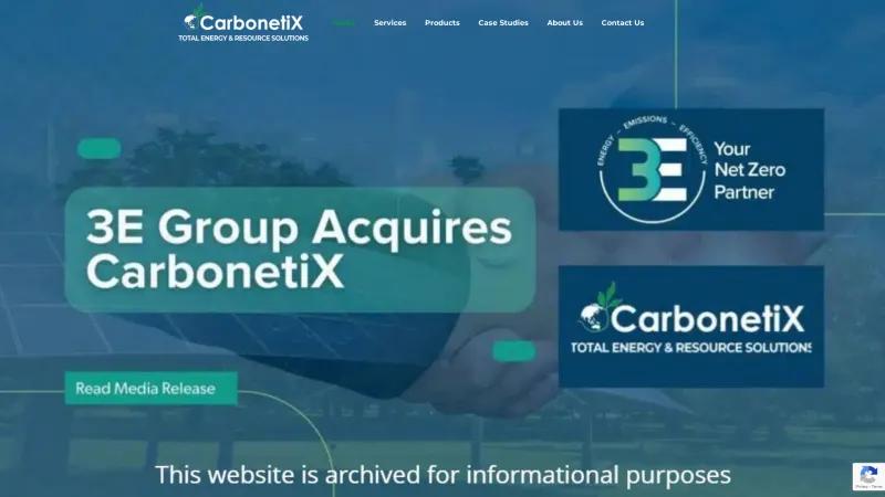 Homepage of CarbonetiX