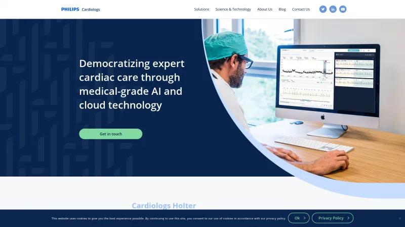 Homepage of Cardiologs