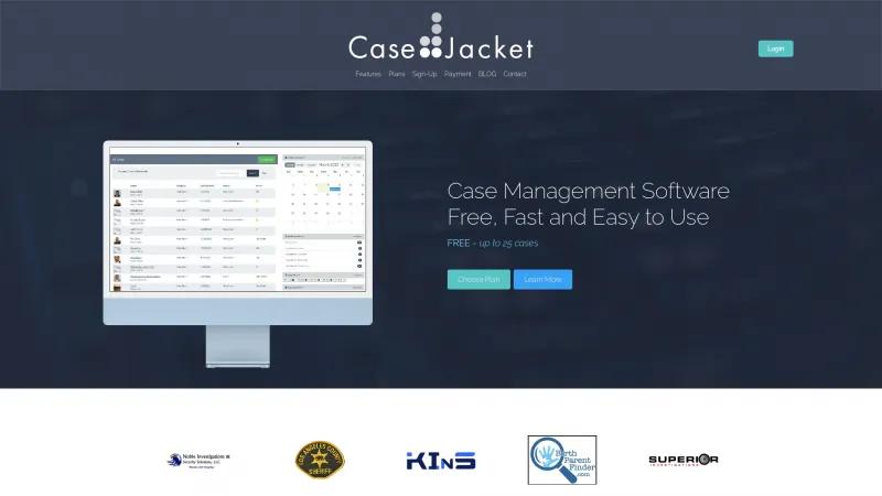 Homepage of Case Jacket