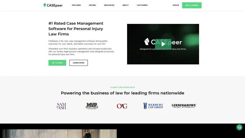 Homepage of CASEpeer