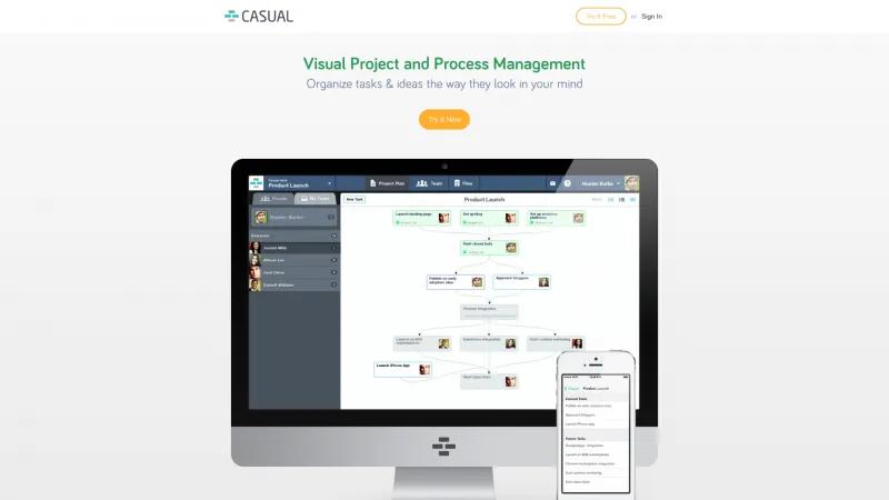 Homepage of Casual.PM