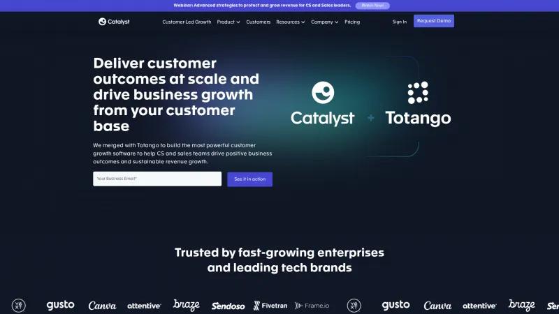 Homepage of Catalyst