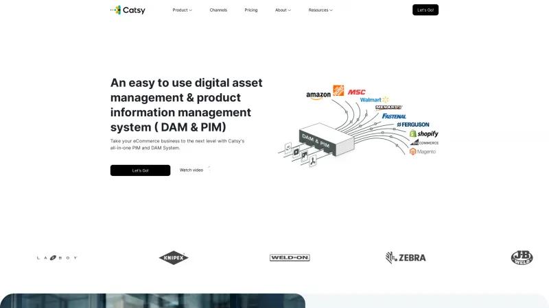 Homepage of Catsy