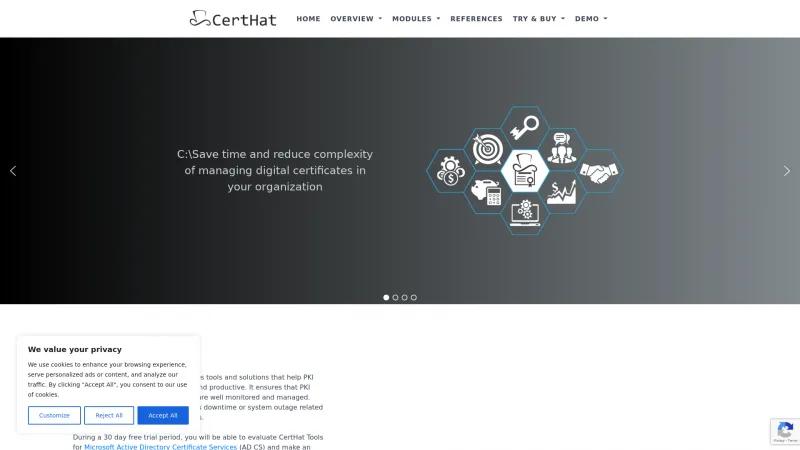 Homepage of CertHat