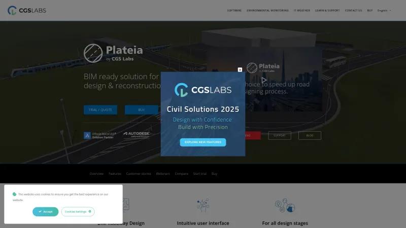 Homepage of Plateia