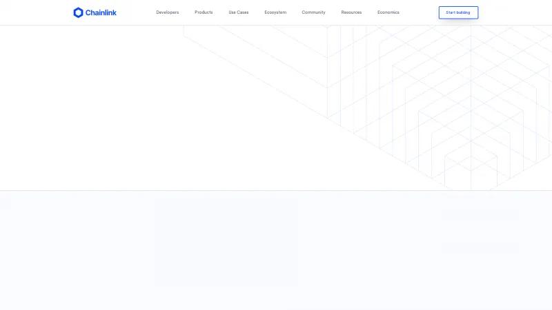 Homepage of Chainlink