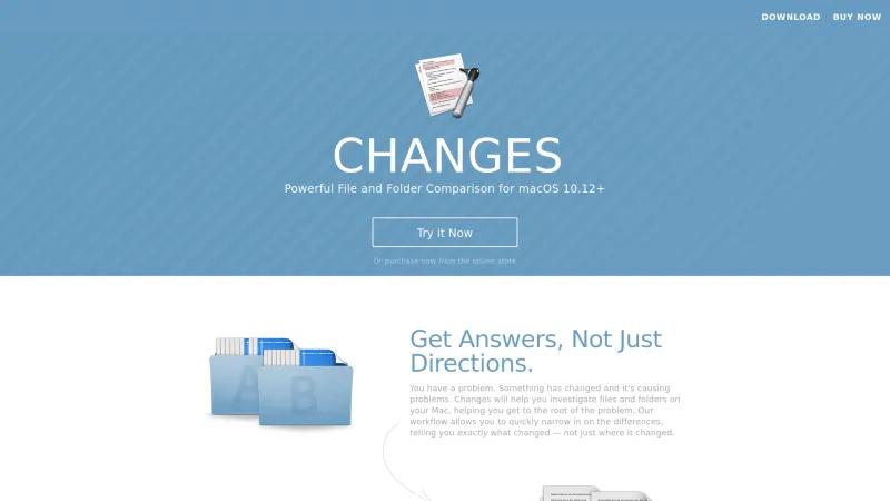 Homepage of Changes