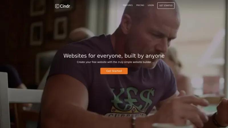 Homepage of Cindr