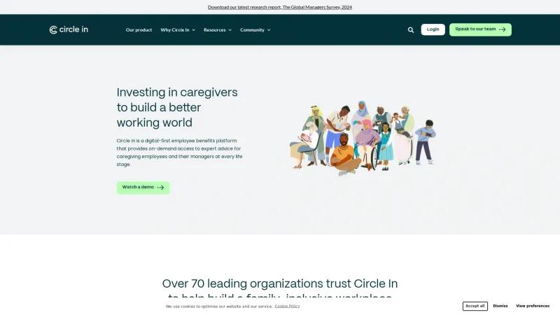 Homepage of Circle In