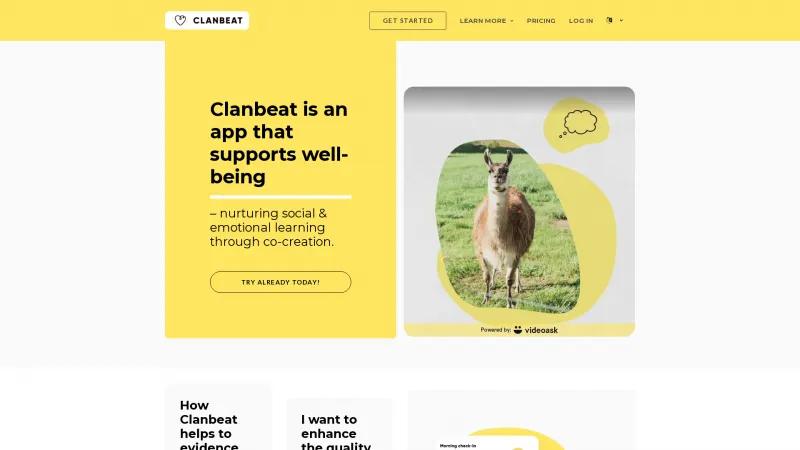 Homepage of Clanbeat