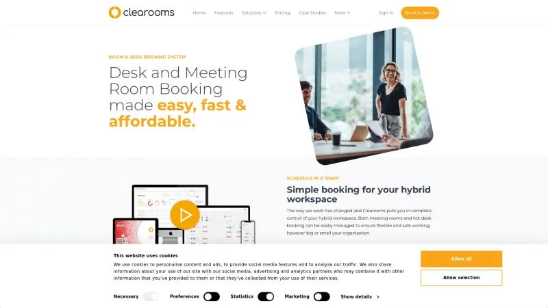 Homepage of Clearooms