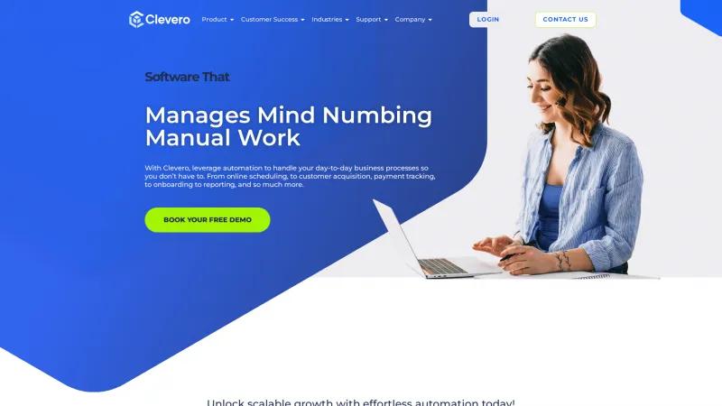 Homepage of Clevero