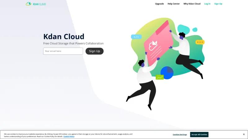 Homepage of Kdan Cloud