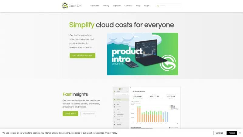 Homepage of Cloud Ctrl