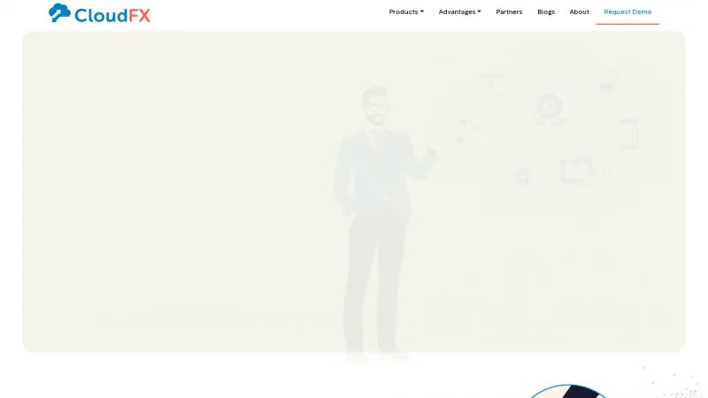 Homepage of CloudFX