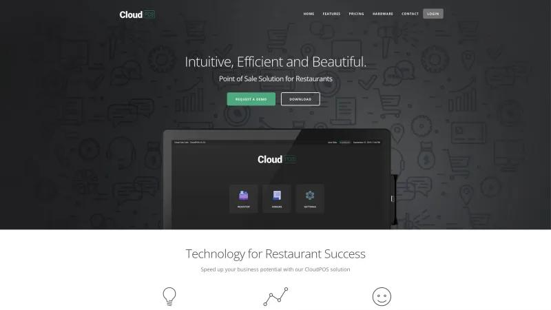 Homepage of CloudPOS