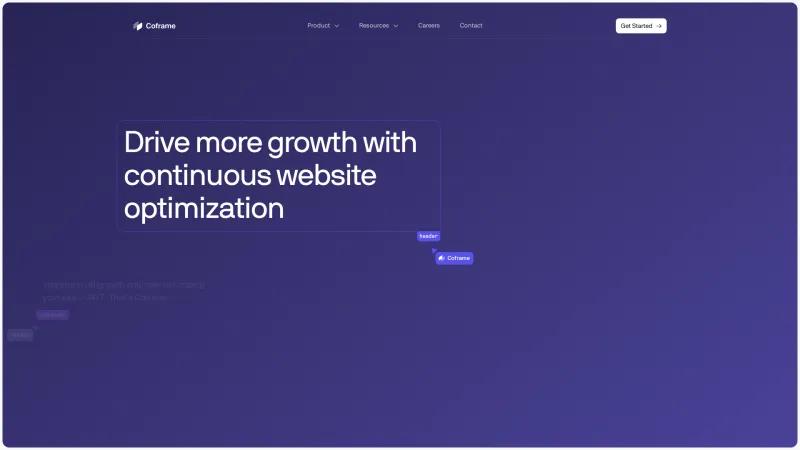 Homepage of Coframe