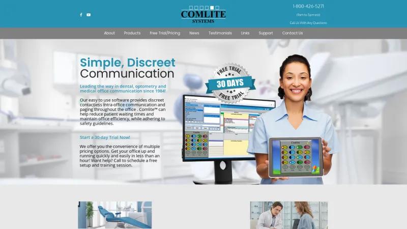 Homepage of Comlite Communication Software