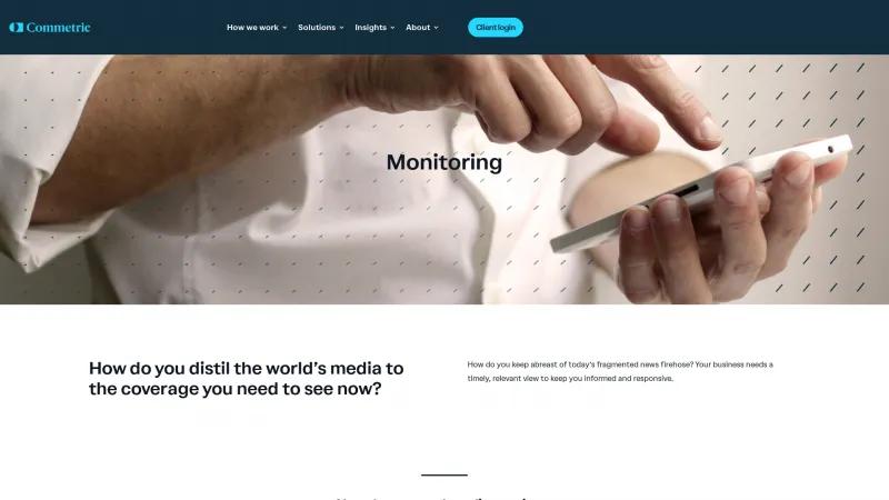 Homepage of Commetric