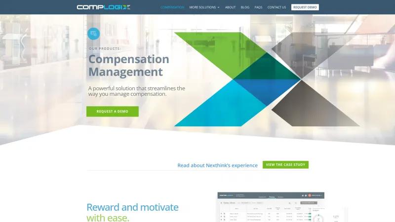 Homepage of CompLogix Compensation