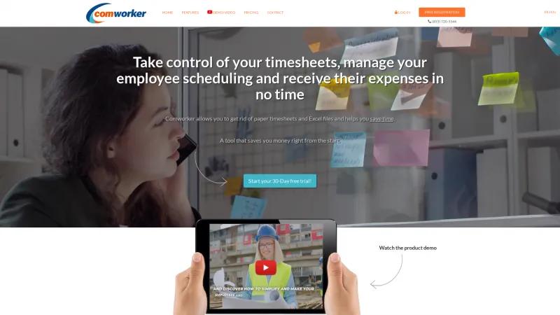 Homepage of Comworker