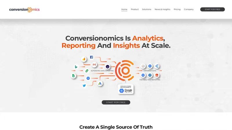 Homepage of Conversionomics