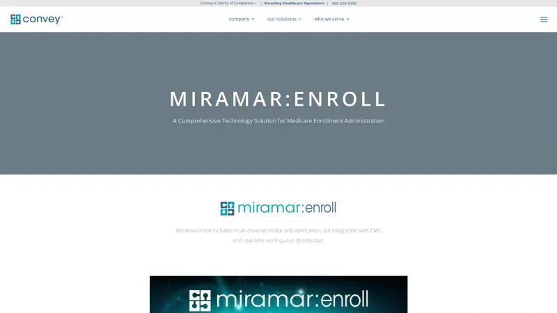 Homepage of Miramar