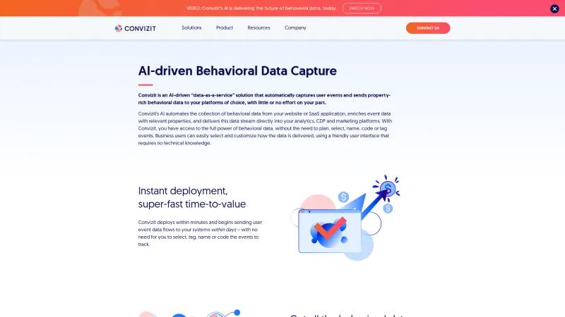 Homepage of Convizit