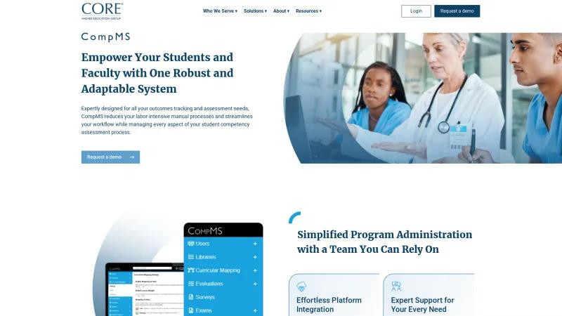 Homepage of CORE CompMS