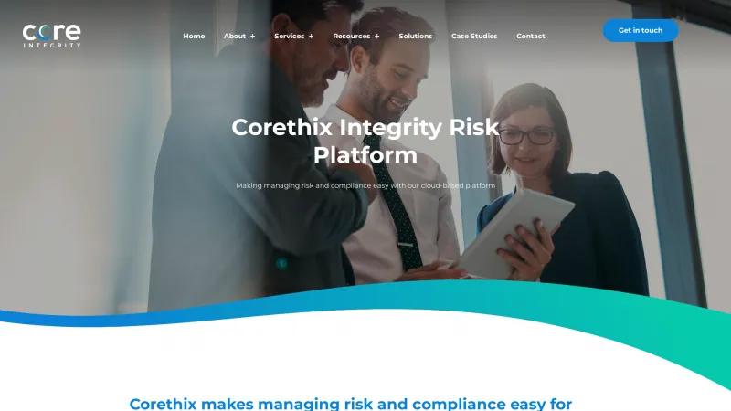 Homepage of Corethix