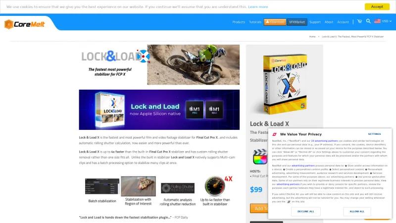 Homepage of Lock & Load X