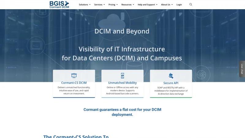 Homepage of Cormant-CS DCIM