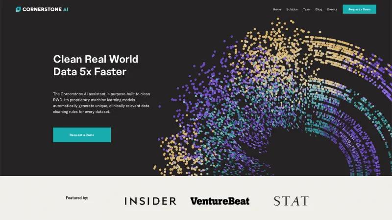 Homepage of Cornerstone AI