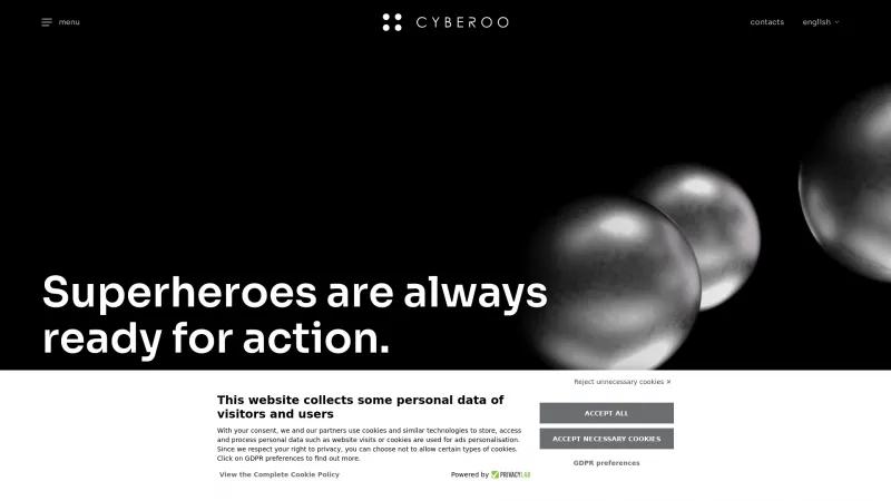 Homepage of Cyberoo