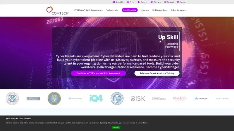 Homepage of CYBRScore