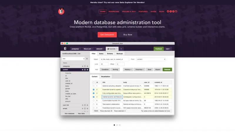 Homepage of Datazenit